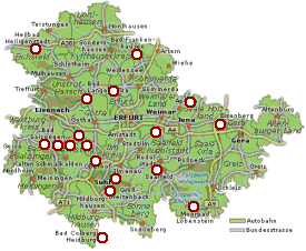 Kurorte und Heilbäder im Bundesland Thüringen